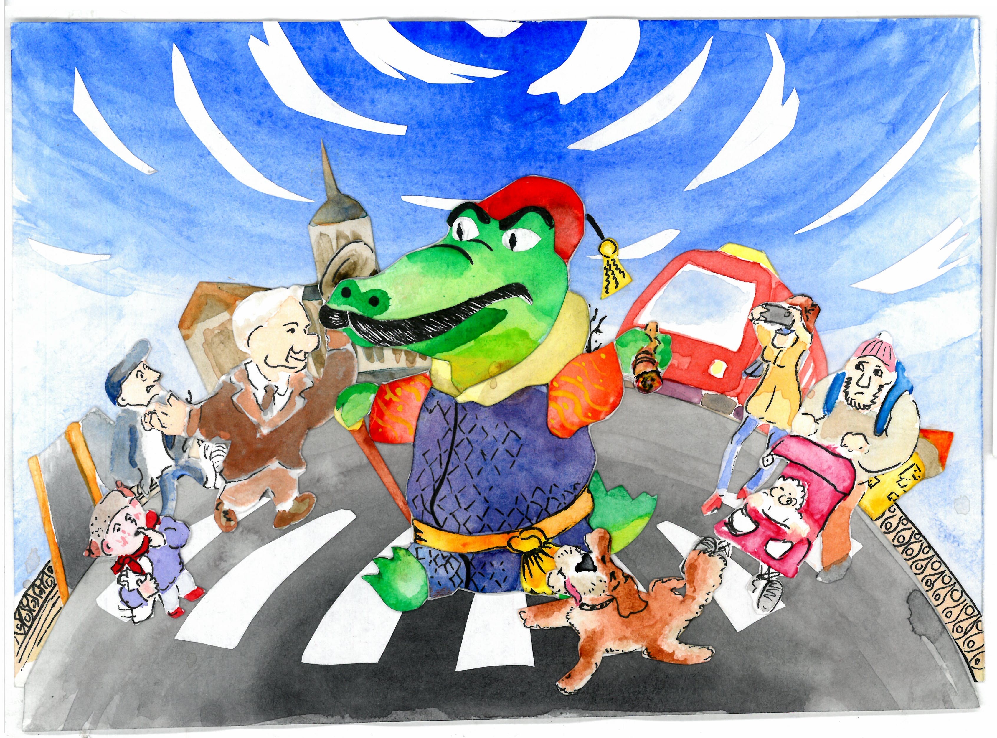 Чуковский крокодил иллюстрации